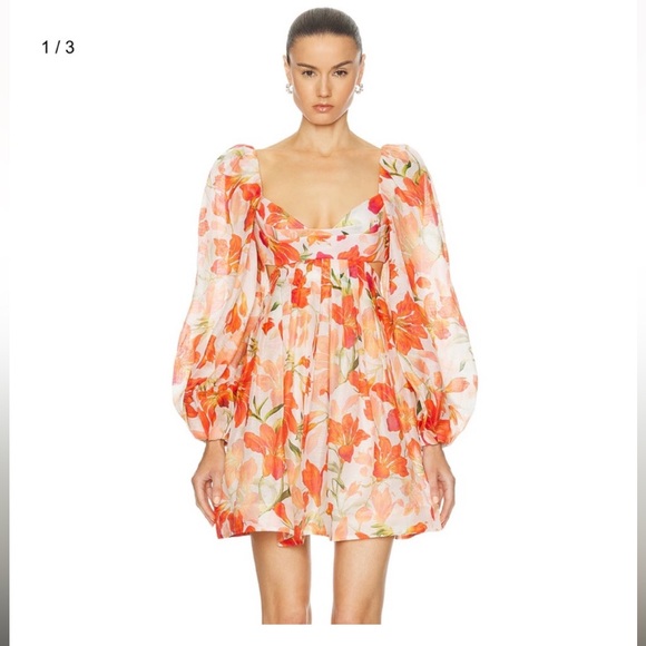 NWOT Zimmermann linen silk dress - Picture 4 of 13